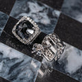 N/A 14K 5.00 CTW Black Diamond Earrings