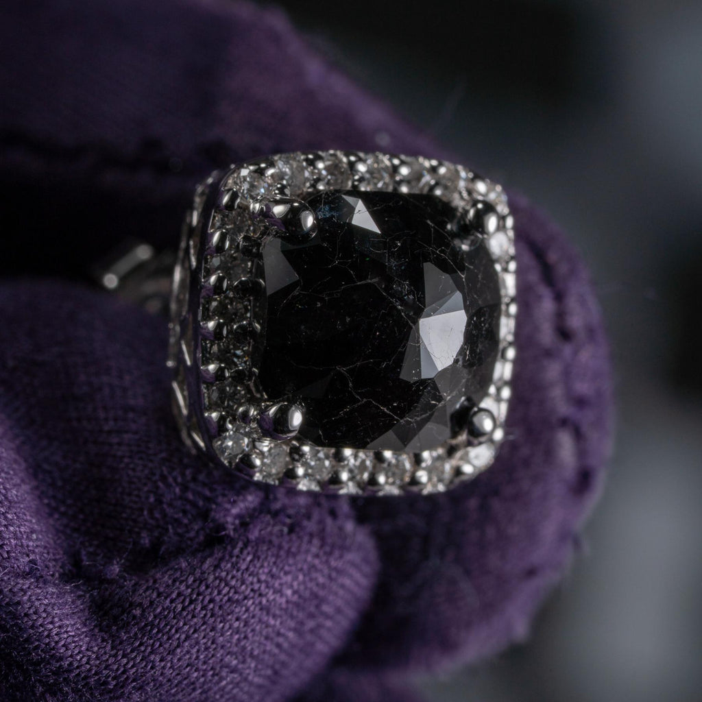 N/A 14K 5.00 CTW Black Diamond Earrings