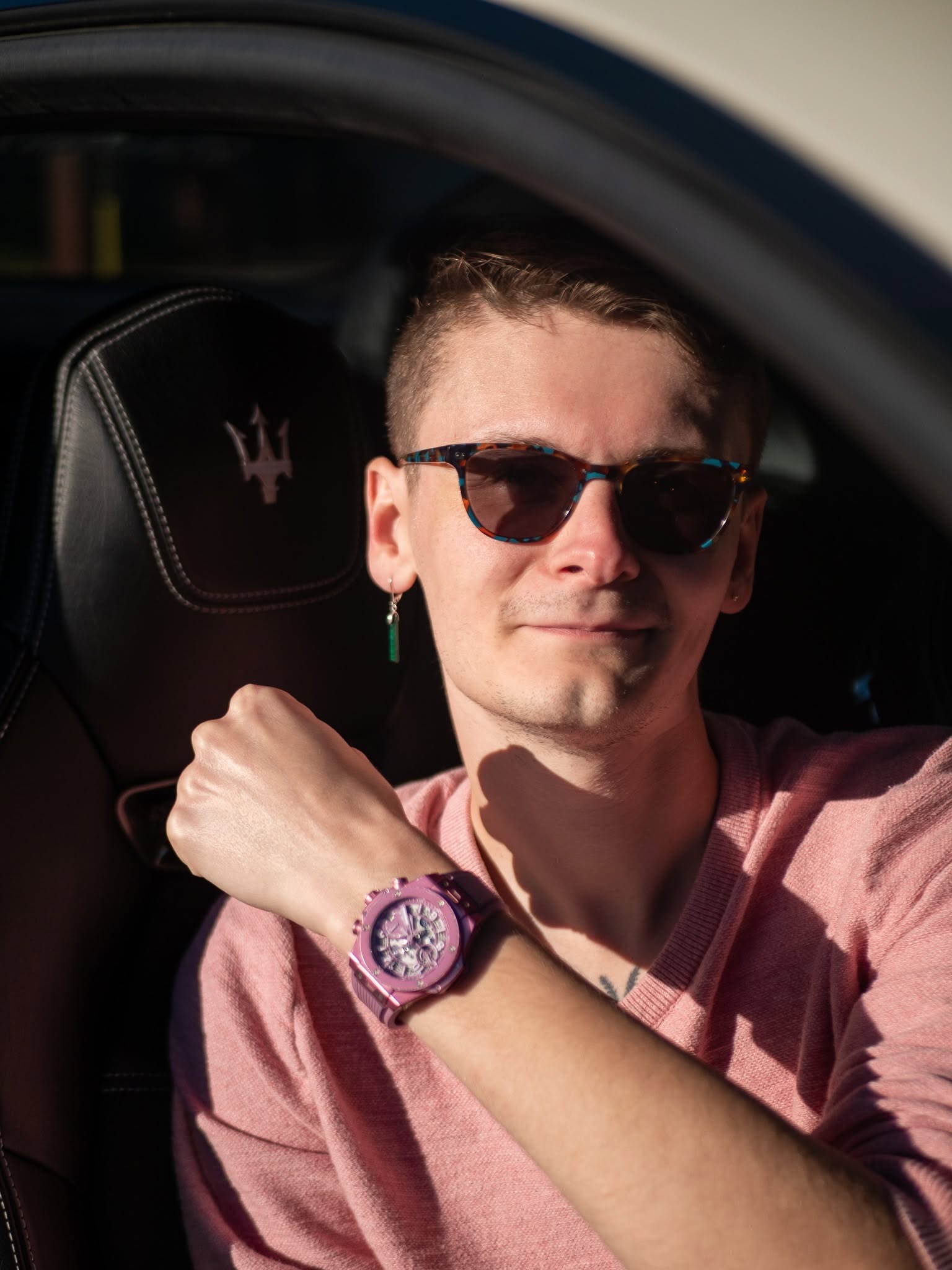 Matt Jones wearing a luxury watch