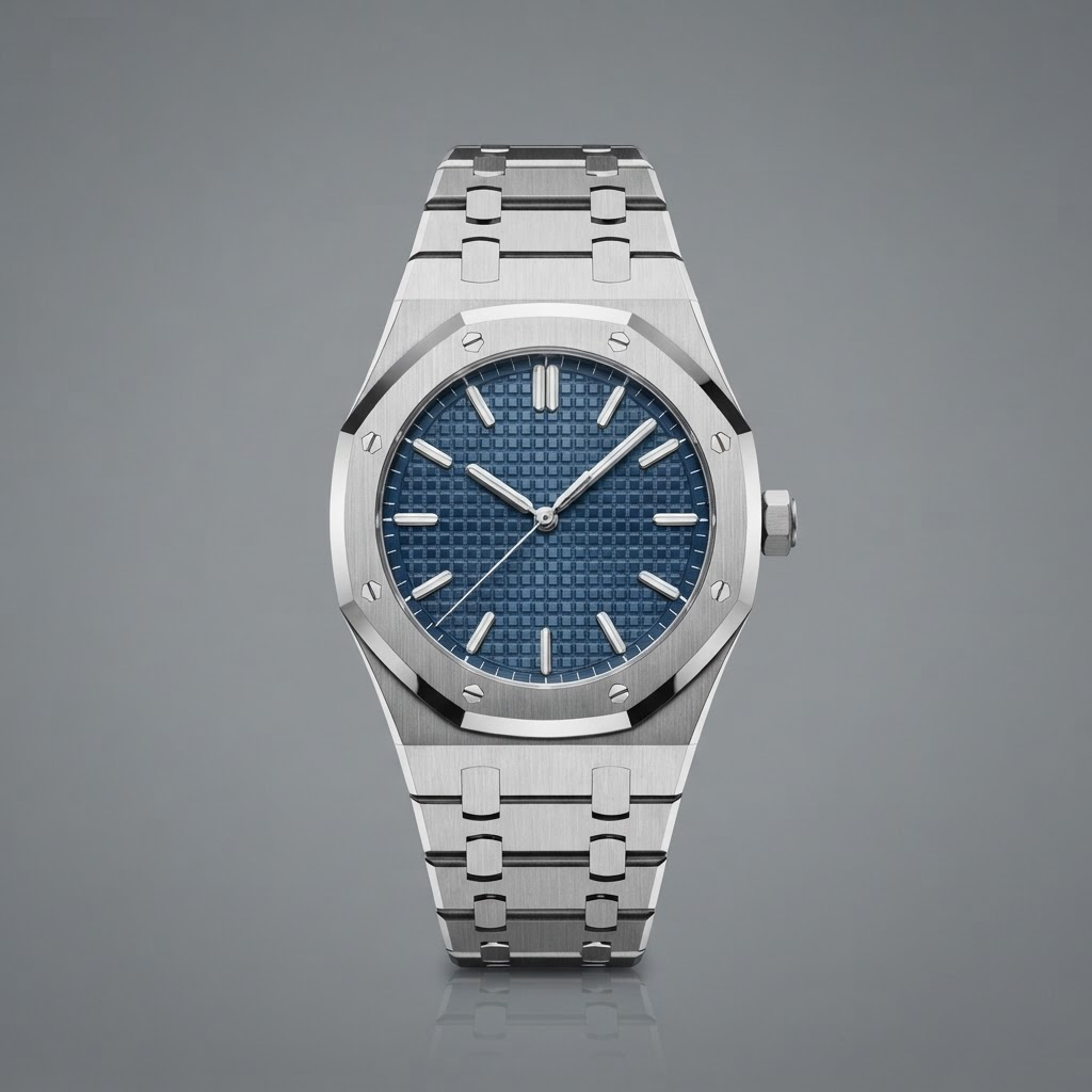 Audemars Piguet Royal Oak with blue tapisserie dial